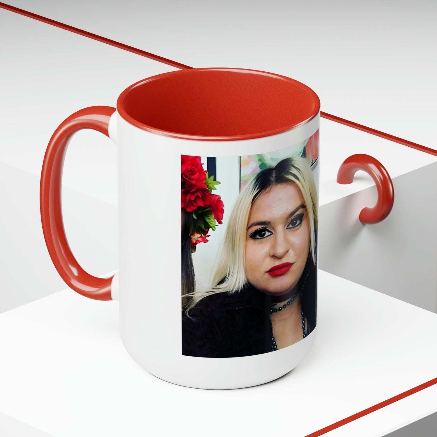 Two-Tone Coffee Mugs, 15oz