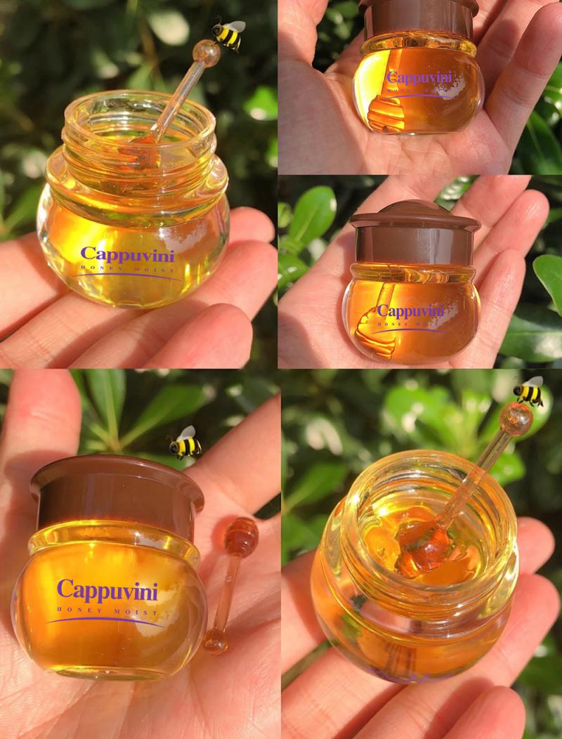 10ML Unisex Honey Lip Oil Moisturizing Nourishing Anti-wrinkle Lip Care Mask Anti-cracking Smooth Lips Sleep Fine Lines Lip Balm