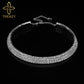 Women Diamante Rhinestone Choker Necklace Silver Color Wedding Bridal Party Crystal Collar Choker Chain Necklace Jewelry