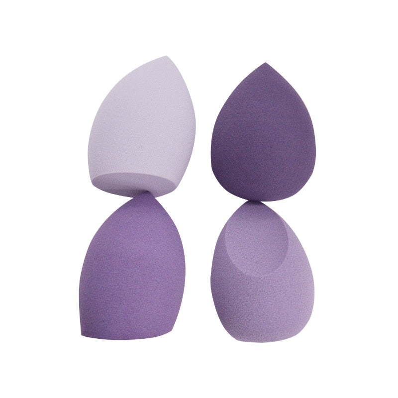 4pcs Makeup Sponge Powder Puff Dry and Wet Combined Beauty Cosmetic Ball Foundation Powder Puff Bevel Cut Make Up Sponge Tools